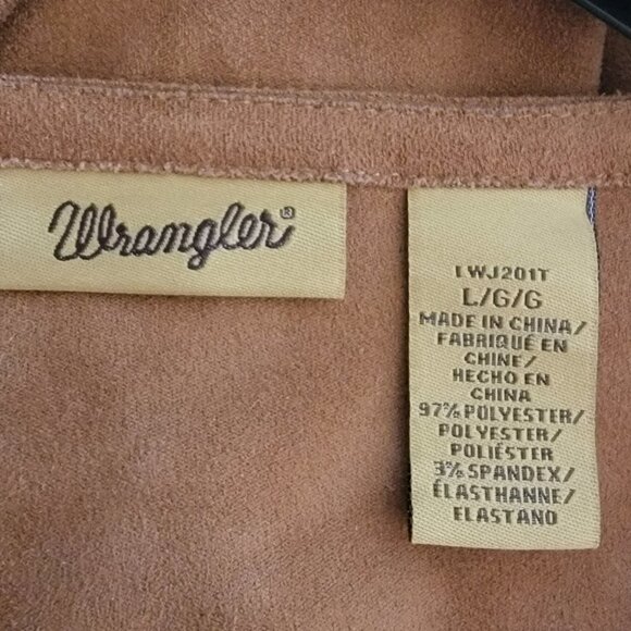 NWOT Wrangler Southwestern Design Jacket Long Sleeves Back Design in Size Large - Picture 5 of 5